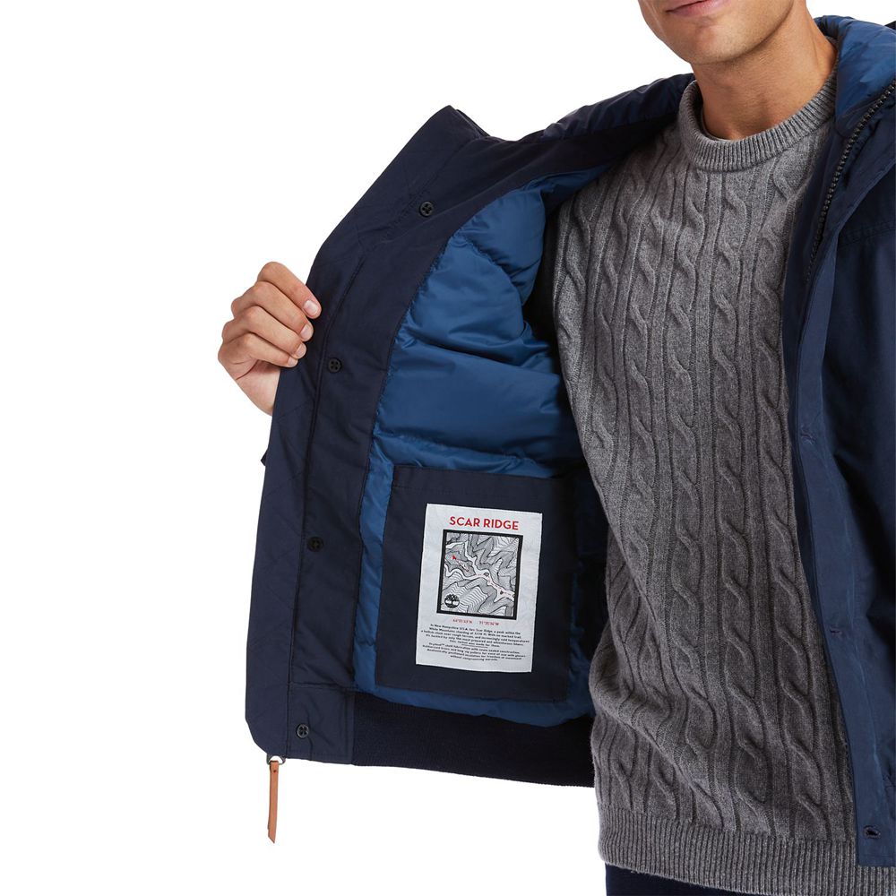 Jaqueta Masculino - Timberland Scar Ridge Impermeavel Snorkel - MIZOD9361 - Azul Marinho